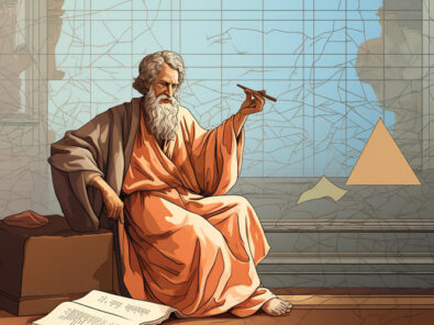 Zeichnung von Pythagoras