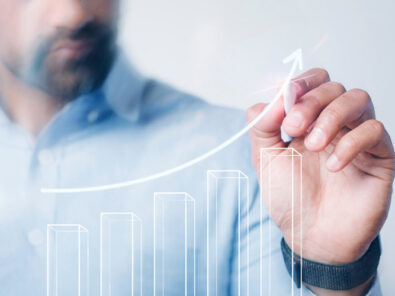 Theoretische Steigerung in Statistik aufgezeichnet