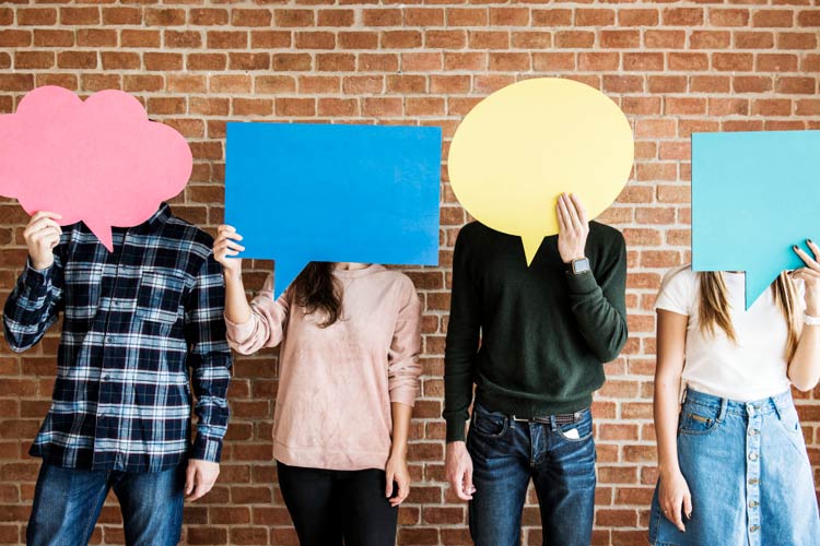 vier Menschen, vier Meinungen