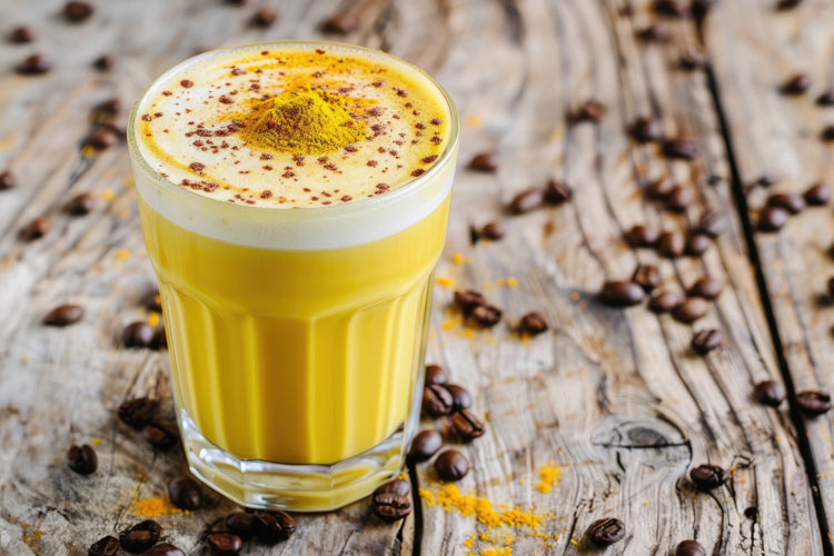 Kurkuma aka goldene Milch als Muntermacher