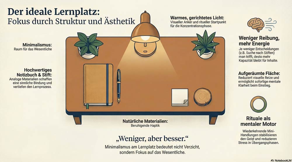 Grafik zeigt einen aufgeräumten Schreibtisch